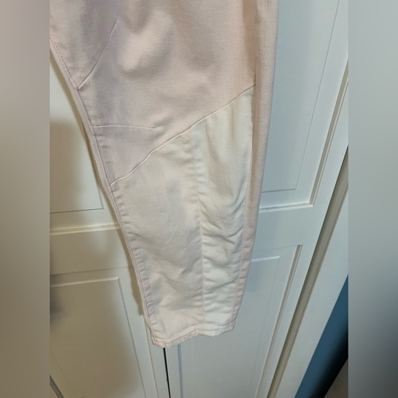 Veronica Beard Charlie Barrel Leg Jeans WomensHigh Rise Tri Tone Blush Pink - Picture 7 of 13